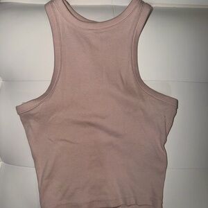 H&M Dusty Pink Ribbed Tank Top